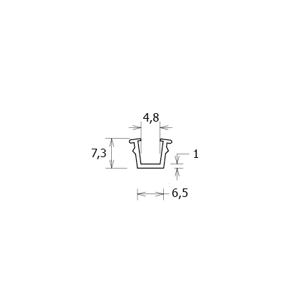 Réducteur de rainure cap 4.8